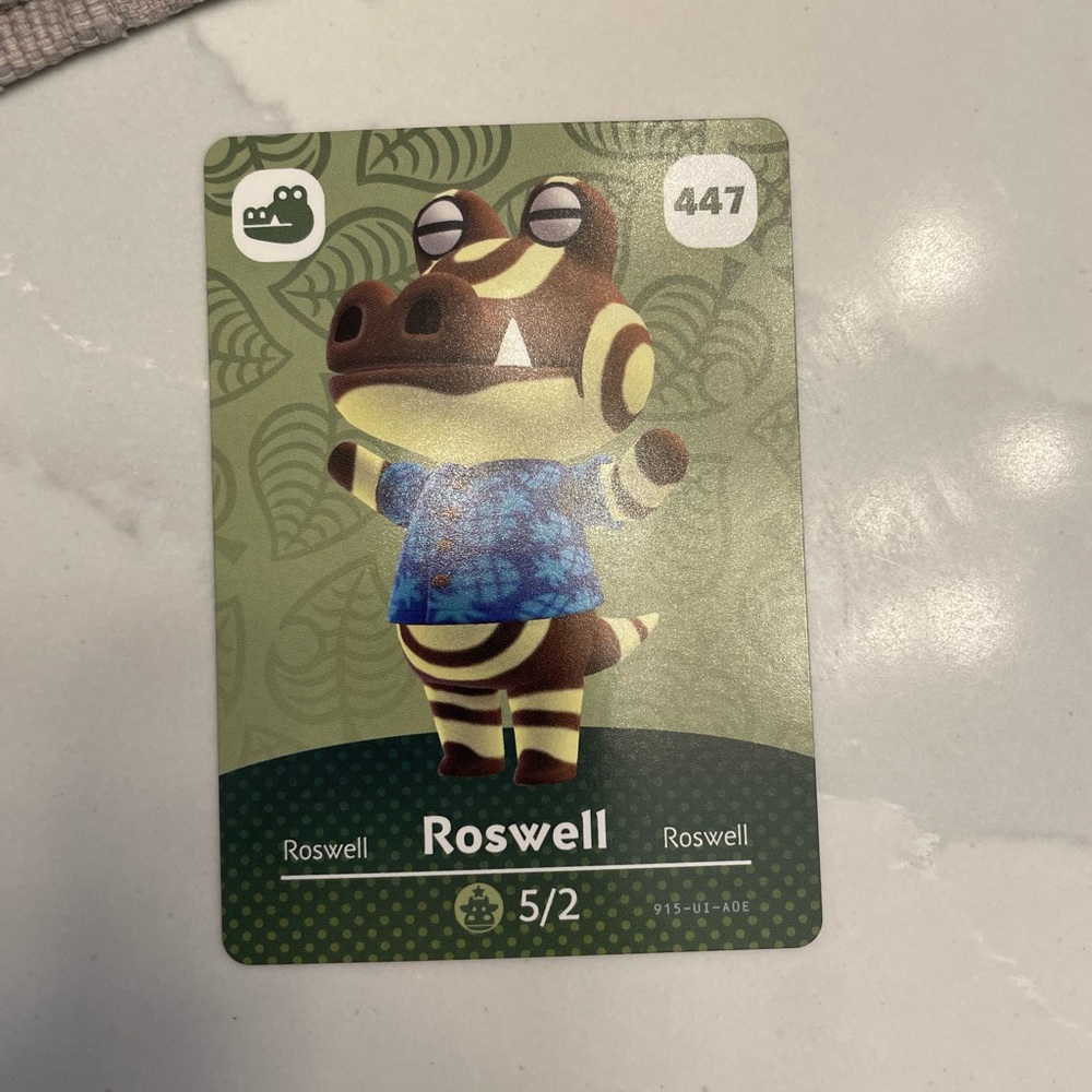 Animal Crossing New Horizon Amiibo Roswell